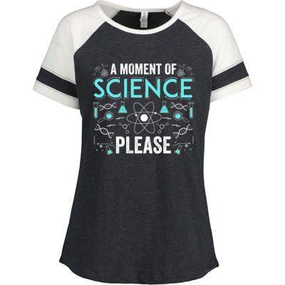 Funny Scientist Science Chemistry Physics Lover Geek Nerd Cool Gift Enza Ladies Jersey Colorblock Tee