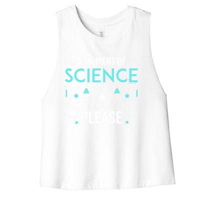 Funny Scientist Science Chemistry Physics Lover Geek Nerd Cool Gift Women's Racerback Cropped Tank