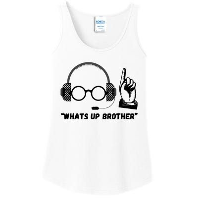 Funny Sketch Streamer Whats Up Brother Ladies Essential Tank