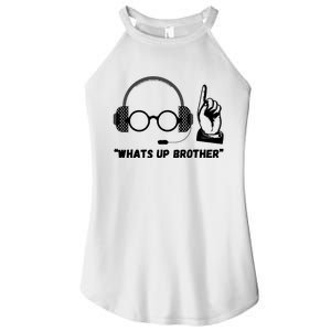 Funny Sketch Streamer Whats Up Brother Women's Perfect Tri Rocker Tank