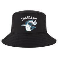 Funny Sharkasm Shark Sarcasm Cool Comfort Performance Bucket Hat