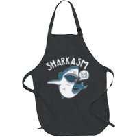 Funny Sharkasm Shark Sarcasm Apron