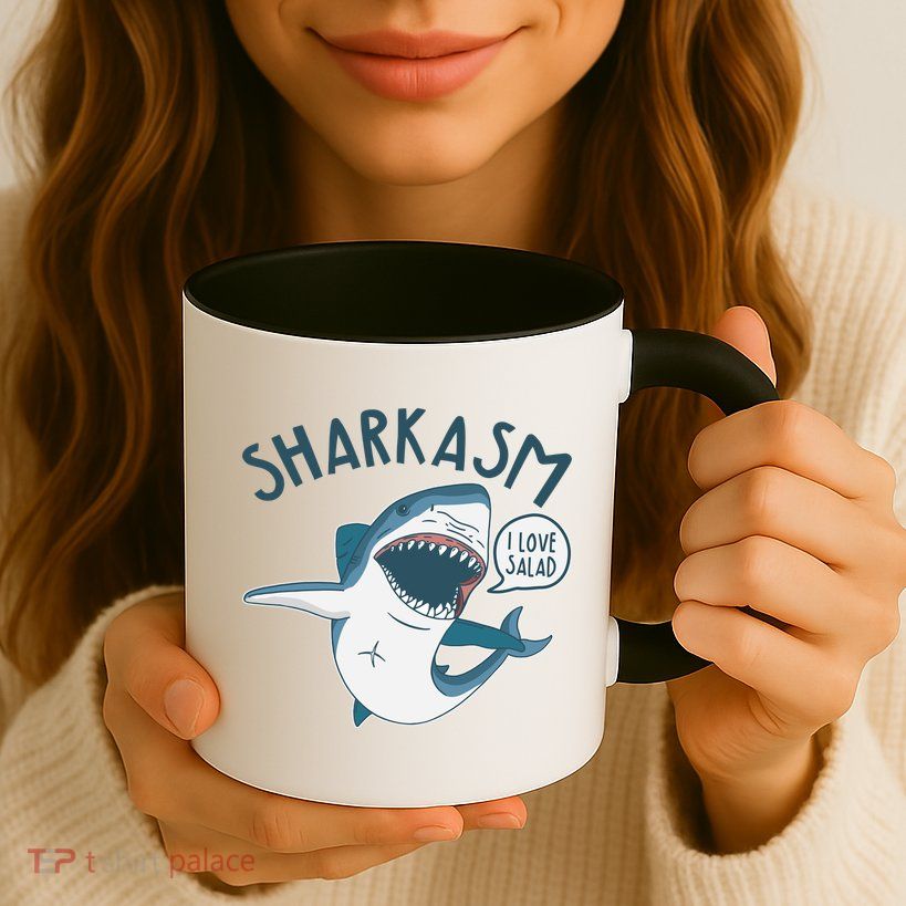 Funny Sharkasm Shark Sarcasm Mug