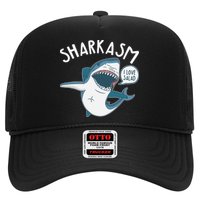 Funny Sharkasm Shark Sarcasm Trucker Hat