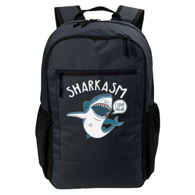 Funny Sharkasm Shark Sarcasm Daily Commute Backpack