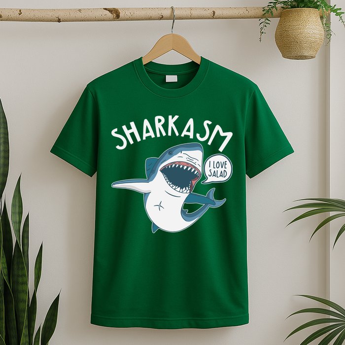 Funny Sharkasm Shark Sarcasm T-Shirt