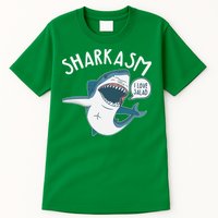 Funny Sharkasm Shark Sarcasm Tall T-Shirt