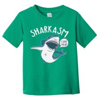 Funny Sharkasm Shark Sarcasm Toddler T-Shirt