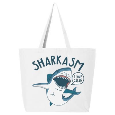 Funny Sharkasm Shark Sarcasm 25L Jumbo Tote