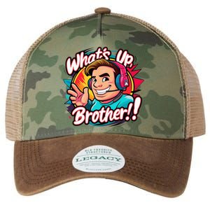 Funny Sketch Streamer Whats Up Brother Radio Legacy Tie Dye Trucker Hat