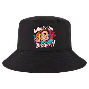 Funny Sketch Streamer Whats Up Brother Radio Cool Comfort Performance Bucket Hat