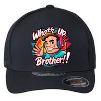 Funny Sketch Streamer Whats Up Brother Radio Flexfit Unipanel Trucker Cap