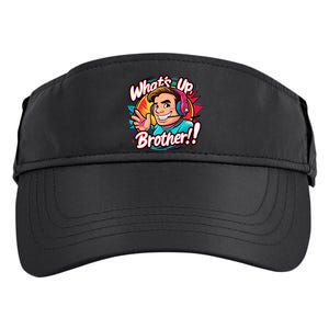 Funny Sketch Streamer Whats Up Brother Radio Adult Drive Performance Visor