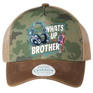 Funny Sketch Streamer Whats Up Brother Radio Legacy Tie Dye Trucker Hat