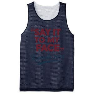 Funny Saying Say It To My Face Harris Presidential 2024 Mesh Reversible Basketball Jersey Tank