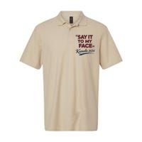 Funny Saying Say It To My Face Harris Presidential 2024 Softstyle Adult Sport Polo