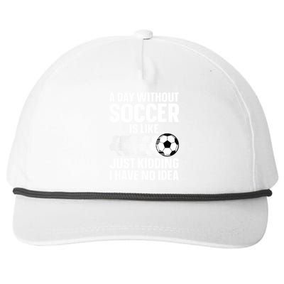 Funny Soccer Sport Player Soccer Lover Gift Snapback Five-Panel Rope Hat