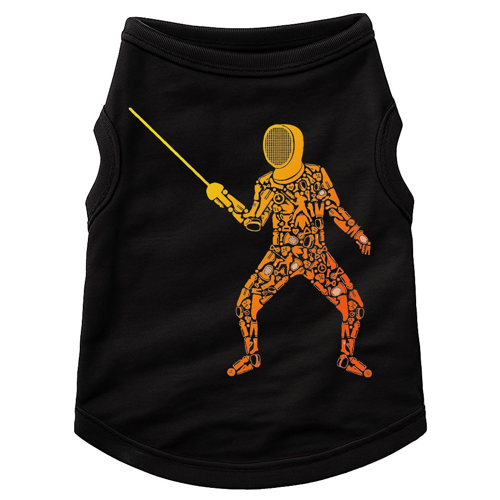 Fencing Sports Symbols Swords Epee Fencer Doggie Tank