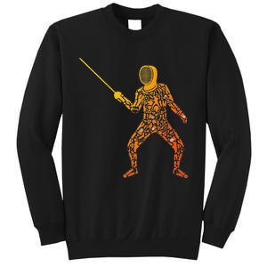 Fencing Sports Symbols Swords Epee Fencer Sweatshirt