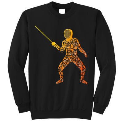 Fencing Sports Symbols Swords Epee Fencer Sweatshirt