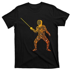 Fencing Sports Symbols Swords Epee Fencer T-Shirt