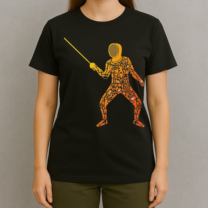 Fencing Sports Symbols Swords Epee Fencer T-Shirt