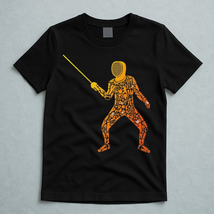Fencing Sports Symbols Swords Epee Fencer T-Shirt