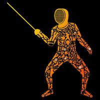 Fencing Sports Symbols Swords Epee Fencer T-Shirt