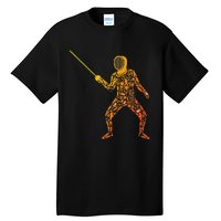 Fencing Sports Symbols Swords Epee Fencer Tall T-Shirt