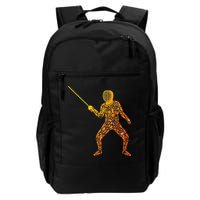 Fencing Sports Symbols Swords Epee Fencer Backpack