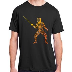 Fencing Sports Symbols Swords Epee Fencer Adult ChromaSoft Performance T-Shirt