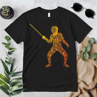 Fencing Sports Symbols Swords Epee Fencer Premium T-Shirt