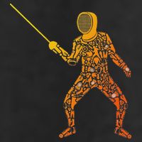 Fencing Sports Symbols Swords Epee Fencer Hat