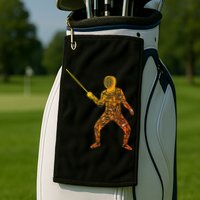 Fencing Sports Symbols Swords Epee Fencer Golf Towel