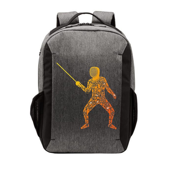 Fencing Sports Symbols Swords Epee Fencer Vector Backpack