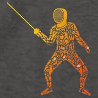 Fencing Sports Symbols Swords Epee Fencer Vector Backpack
