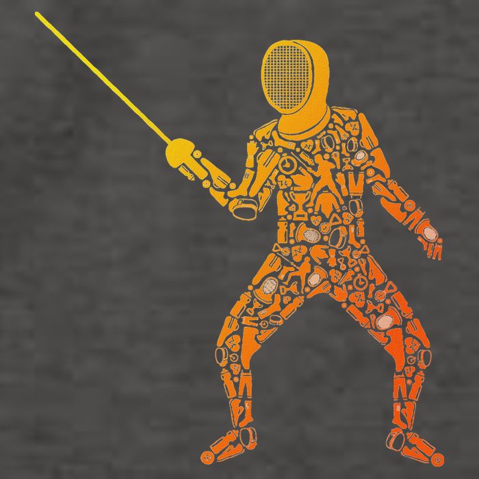 Fencing Sports Symbols Swords Epee Fencer Vector Backpack