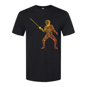 Fencing Sports Symbols Swords Epee Fencer Softstyle CVC T-Shirt