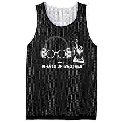 Funny Sketch Streamer Whats Up Brother Mesh Reversible Basketball Jersey Tank