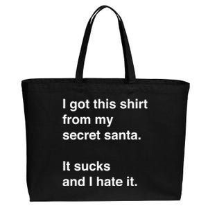 Funny Sarcastic Secret Santa Gift Idea Gift Cotton Canvas Jumbo Tote