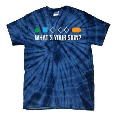 Funny Ski Skier Or Snowboard What's Your Sign Gift Tie-Dye T-Shirt