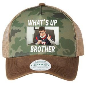 Funny Sketch Streamer Whats Up Brother Legacy Tie Dye Trucker Hat