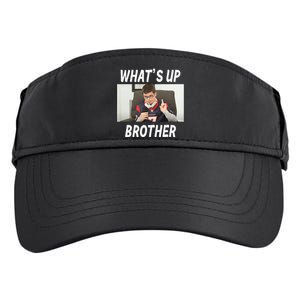 Funny Sketch Streamer Whats Up Brother Adult Drive Performance Visor