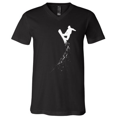 Freestyle Snowboarding Snowboarder Snowboard Wintersports V-Neck T-Shirt