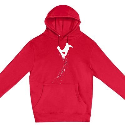 Freestyle Snowboarding Snowboarder Snowboard Wintersports Premium Pullover Hoodie