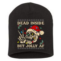 Festive Sarcastic Snarky Skeleton Ugly Christmas Short Acrylic Beanie