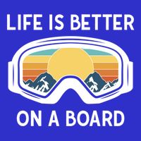 Funny Snowboarding Snowboarder Life Is Better On A Board Gift 16 in Basic Backpack