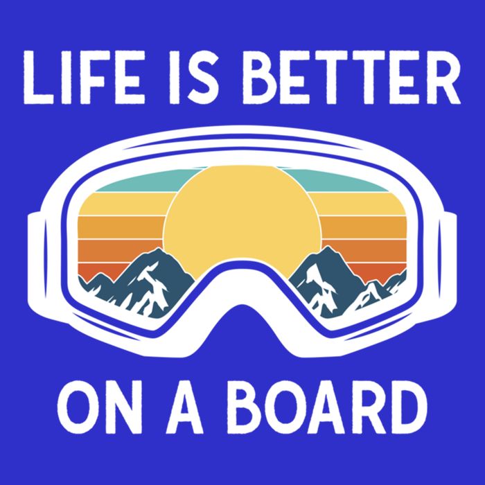 Funny Snowboarding Snowboarder Life Is Better On A Board Gift 16 in Basic Backpack