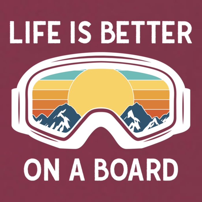 Funny Snowboarding Snowboarder Life Is Better On A Board Gift 16oz Travel Tumbler