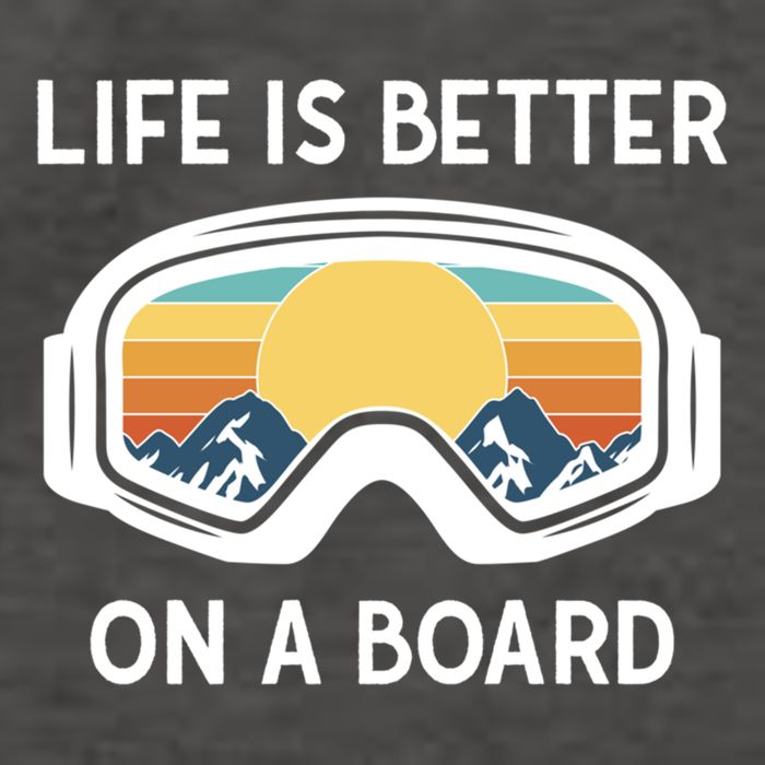 Funny Snowboarding Snowboarder Life Is Better On A Board Gift Vector Backpack